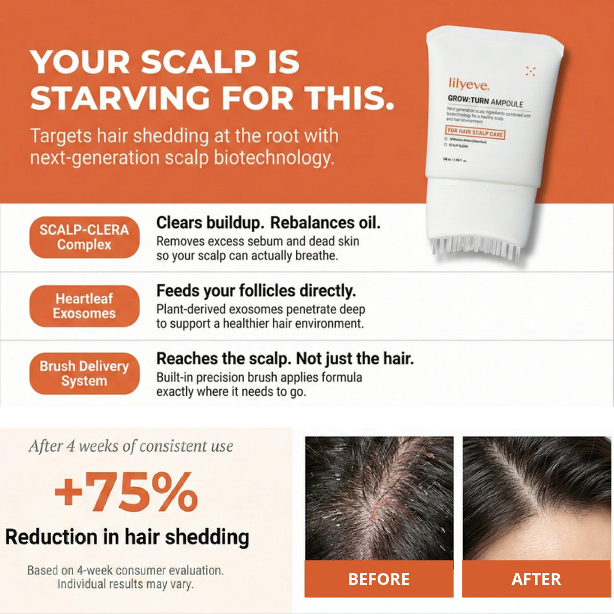 Lilyeve Hair Growth Brush Ampoule